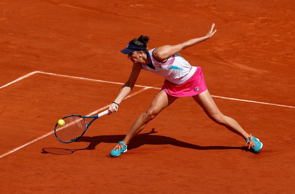 Irina Begu en la segunda ronda de la WTA Lausana