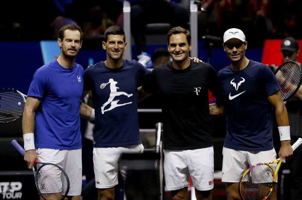 La broma de Andy Murray tras conocer a los 3 GRANDES en la Copa Laver