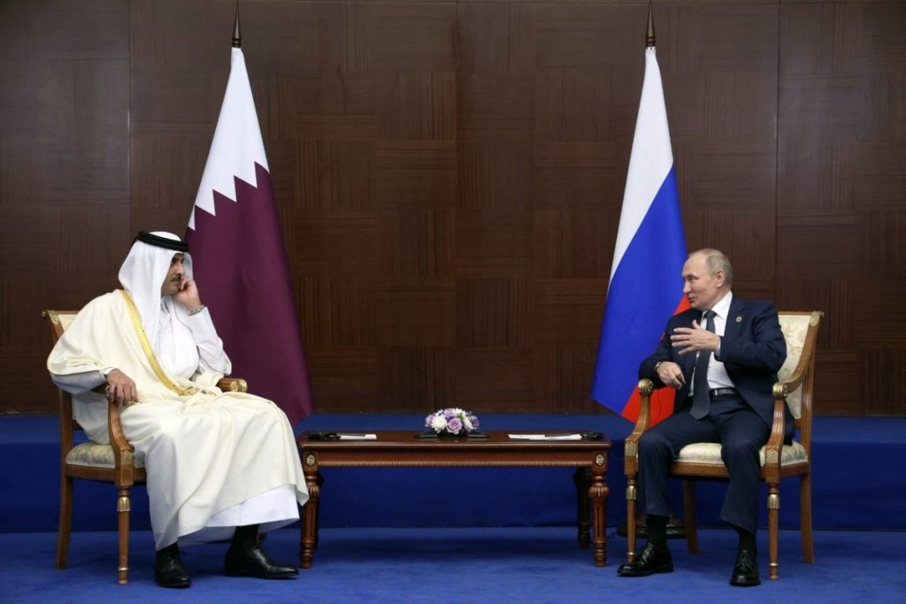 El Emir de Qatar agradece a Putin su apoyo en la organización del Mundial