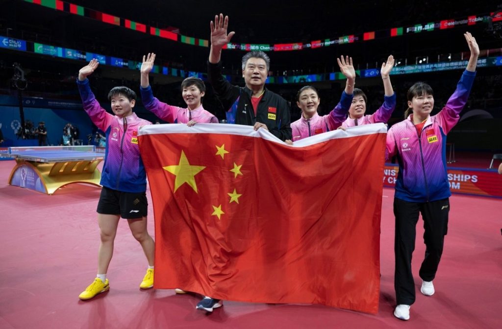 Tenis de mesa: El equipo femenino de China, campeón del mundo por quinta vez consecutiva