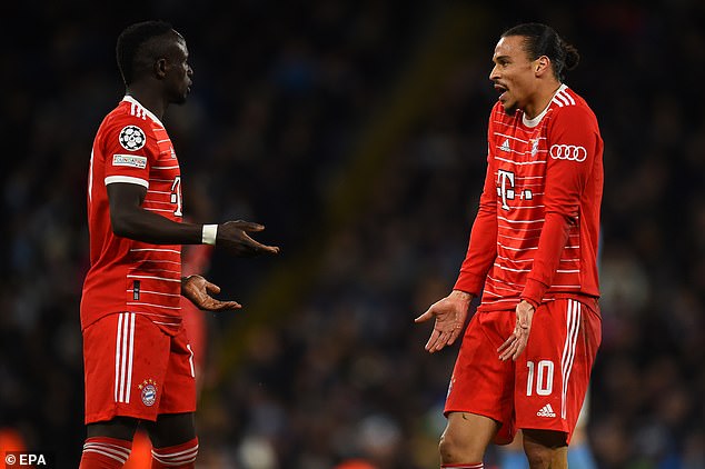 Sadio Mané propinó un puñetazo en la cara a Leroy Sane tras la derrota del Bayern ante el Man City en la Liga de Campeones